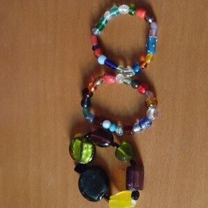 Handmade Gem Bracelet Lot